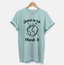 Laden Sie das Bild in den Galerie-Viewer, There Is No Planet B Ethical Vegan T-Shirt (Unisex)-Vegan Apparel, Vegan Clothing, Vegan T Shirt, BC3001-Vegan Outfitters-X-Small-Dusty Blue-Vegan Outfitters