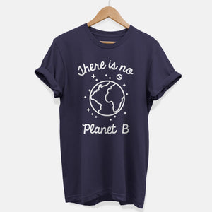 There Is No Planet B Ethical Vegan T-Shirt (Unisex)-Vegan Apparel, Vegan Clothing, Vegan T Shirt, BC3001-Vegan Outfitters-X-Small-Navy-Vegan Outfitters