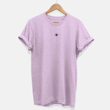 Laden Sie das Bild in den Galerie-Viewer, Tiny Embroidered Bumble Bee Ethical Vegan T-Shirt (Unisex)-Vegan Apparel, Vegan Clothing, Vegan T Shirt, BC3001-Vegan Outfitters-X-Small-Dusty Lilac-Vegan Outfitters