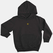 Laden Sie das Bild in den Galerie-Viewer, Tiny Embroidered Bumble Bee Kids Hoodie (Unisex)-Vegan Apparel, Vegan Clothing, Vegan Kids Hoodie, JH001J-Vegan Outfitters-3-4 years-Black-Vegan Outfitters
