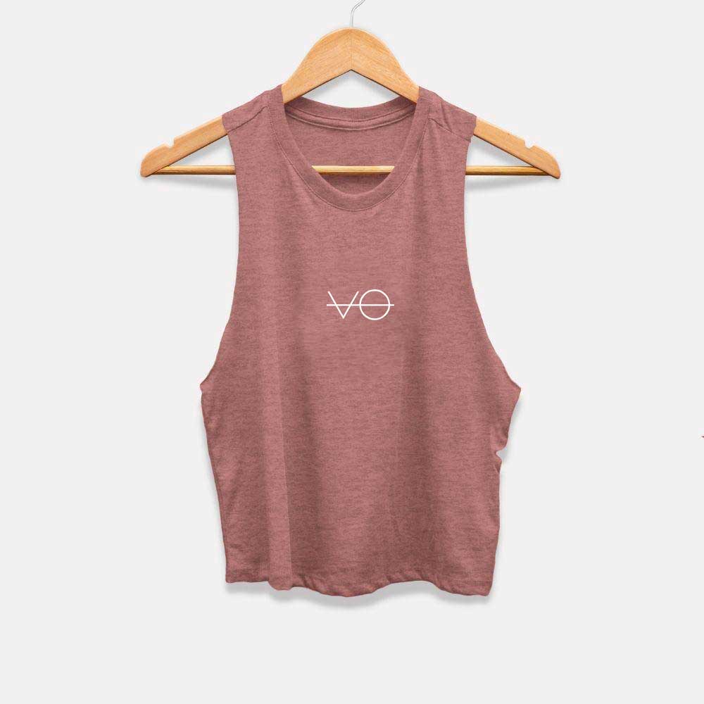 VO Cropped Tank-Vegan Apparel, Vegan Clothing, Vegan Cropped Tank, BC6682-Vegan Outfitters-Large-Mauve-Vegan Outfitters