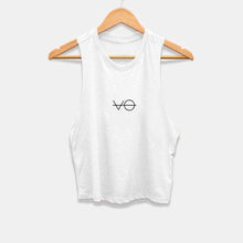 Load image into Gallery viewer, VO Cropped Tank-Vegan Apparel, Vegan Clothing, Vegan Cropped Tank, BC6682-Vegan Outfitters-Large-White-Vegan Outfitters