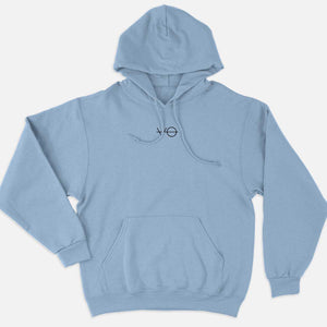 VO Embroidered Ethical Vegan Hoodie (Unisex)-Vegan Apparel, Vegan Clothing, Vegan Hoodie JH001-Vegan Outfitters-X-Small-Blue-Vegan Outfitters