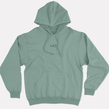 Load image into Gallery viewer, VO Embroidered Ethical Vegan Hoodie (Unisex)-Vegan Apparel, Vegan Clothing, Vegan Hoodie JH001-Vegan Outfitters-X-Small-Dusty Green-Vegan Outfitters