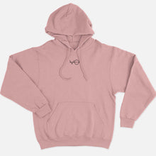 Load image into Gallery viewer, VO Embroidered Ethical Vegan Hoodie (Unisex)-Vegan Apparel, Vegan Clothing, Vegan Hoodie JH001-Vegan Outfitters-X-Small-Dusty Pink-Vegan Outfitters