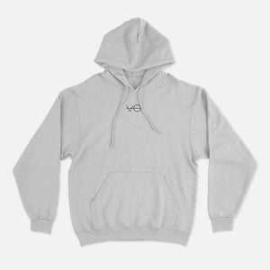 VO Embroidered Ethical Vegan Hoodie (Unisex)-Vegan Apparel, Vegan Clothing, Vegan Hoodie JH001-Vegan Outfitters-X-Small-Grey-Vegan Outfitters