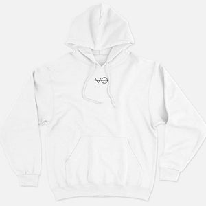 VO Embroidered Ethical Vegan Hoodie (Unisex)-Vegan Apparel, Vegan Clothing, Vegan Hoodie JH001-Vegan Outfitters-X-Small-White-Vegan Outfitters