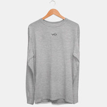 Load image into Gallery viewer, VO Embroidered Ethical Vegan Long Sleeve T-Shirt (Mens)-Vegan Apparel, Vegan Clothing, Vegan Long Sleeve T Shirt, Shuffler-Vegan Outfitters-Small-Grey-Vegan Outfitters