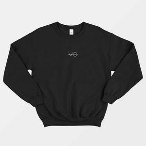 VO Embroidered Ethical Vegan Sweatshirt (Unisex)-Vegan Apparel, Vegan Clothing, Vegan Sweatshirt, JH030-Vegan Outfitters-X-Small-Black-Vegan Outfitters