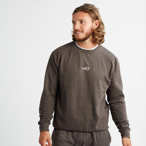 VO Embroidered Ethical Vegan Sweatshirt (Unisex)-Vegan Apparel, Vegan Clothing, Vegan Sweatshirt, JH030-Vegan Outfitters-X-Small-Charcoal-Vegan Outfitters