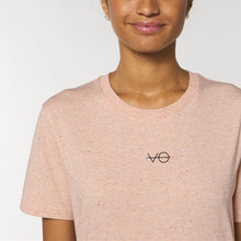 Load image into Gallery viewer, VO Embroidered Ethical Vegan T-Shirt (Unisex)-Vegan Apparel, Vegan Clothing, Vegan T Shirt, Creator-Vegan Outfitters-X-Small-Textured Pink-Vegan Outfitters