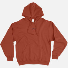Load image into Gallery viewer, VO Embroidered Hoodie (Unisex)-Vegan Apparel, Vegan Clothing, Vegan Hoodie JH001-Vegan Outfitters-X-Small-Rust-Vegan Outfitters