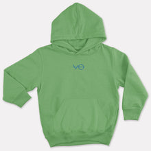 Laden Sie das Bild in den Galerie-Viewer, VO Embroidered Kids Hoodie (Unisex)-Vegan Apparel, Vegan Clothing, Vegan Kids Hoodie, JH001J-Vegan Outfitters-1-2 Years-Green-Vegan Outfitters