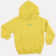 Charger l&#39;image dans la galerie, VO Embroidered Kids Hoodie (Unisex)-Vegan Apparel, Vegan Clothing, Vegan Kids Hoodie, JH001J-Vegan Outfitters-1-2 Years-Yellow-Vegan Outfitters