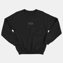 Load image into Gallery viewer, VO Embroidered Kids Sweatshirt (Unisex)-Vegan Apparel, Vegan Clothing, Vegan Kids Sweatshirt, JH030B-Vegan Outfitters-3-4 years-Black-Vegan Outfitters