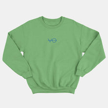Charger l&#39;image dans la galerie, VO Embroidered Kids Sweatshirt (Unisex)-Vegan Apparel, Vegan Clothing, Vegan Kids Sweatshirt, JH030B-Vegan Outfitters-3-4 years-Green-Vegan Outfitters