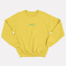 Load image into Gallery viewer, VO Embroidered Kids Sweatshirt (Unisex)-Vegan Apparel, Vegan Clothing, Vegan Kids Sweatshirt, JH030B-Vegan Outfitters-3-4 years-Yellow-Vegan Outfitters