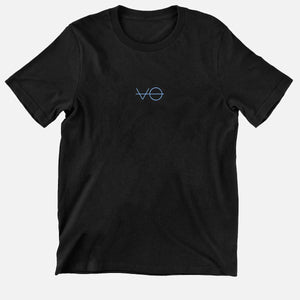 VO Embroidered Kids T-Shirt (Unisex)-Vegan Apparel, Vegan Clothing, Vegan Kids Shirt, Mini Creator-Vegan Outfitters-3-4 Years-Black-Vegan Outfitters