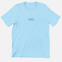 Laden Sie das Bild in den Galerie-Viewer, VO Embroidered Kids T-Shirt (Unisex)-Vegan Apparel, Vegan Clothing, Vegan Kids Shirt, Mini Creator-Vegan Outfitters-3-4 Years-Pastel Blue-Vegan Outfitters