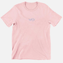 Load image into Gallery viewer, VO Embroidered Kids T-Shirt (Unisex)-Vegan Apparel, Vegan Clothing, Vegan Kids Shirt, Mini Creator-Vegan Outfitters-3-4 Years-Pastel Pink-Vegan Outfitters