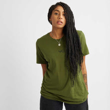 Charger l&#39;image dans la galerie, VO Embroidered T-Shirt (Unisex)-Vegan Apparel, Vegan Clothing, Vegan T Shirt, BC3001-Vegan Outfitters-X-Small-Olive-Vegan Outfitters