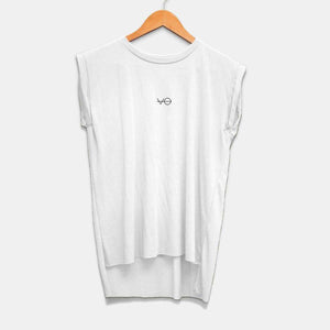 VO Muscle T-Shirt-Vegan Apparel, Vegan Clothing, Vegan Muscle T-Shirt, BC8804-Vegan Outfitters-Medium-White-Vegan Outfitters