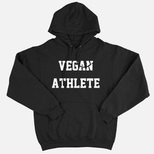 Laden Sie das Bild in den Galerie-Viewer, Vegan Athlete Ethical Vegan Hoodie (Unisex)-Vegan Apparel, Vegan Clothing, Vegan Hoodie JH001-Vegan Outfitters-X-Small-Black-Vegan Outfitters