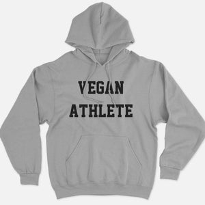 Vegan Athlete Ethical Vegan Hoodie (Unisex)-Vegan Apparel, Vegan Clothing, Vegan Hoodie JH001-Vegan Outfitters-X-Small-Grey-Vegan Outfitters