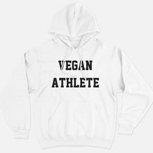 Laden Sie das Bild in den Galerie-Viewer, Vegan Athlete Ethical Vegan Hoodie (Unisex)-Vegan Apparel, Vegan Clothing, Vegan Hoodie JH001-Vegan Outfitters-X-Small-White-Vegan Outfitters