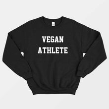 Load image into Gallery viewer, Vegan Athlete Ethical Vegan Sweatshirt (Unisex)-Vegan Apparel, Vegan Clothing, Vegan Sweatshirt, JH030-Vegan Outfitters-X-Small-Black-Vegan Outfitters