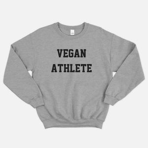 Vegan Athlete Ethical Vegan Sweatshirt (Unisex)-Vegan Apparel, Vegan Clothing, Vegan Sweatshirt, JH030-Vegan Outfitters-X-Small-Grey-Vegan Outfitters