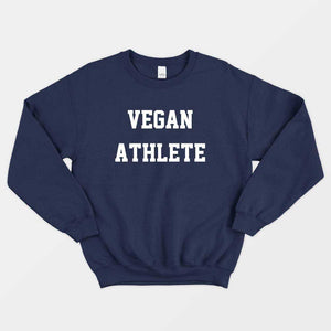 Vegan Athlete Ethical Vegan Sweatshirt (Unisex)-Vegan Apparel, Vegan Clothing, Vegan Sweatshirt, JH030-Vegan Outfitters-X-Small-Navy-Vegan Outfitters