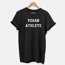 Laden Sie das Bild in den Galerie-Viewer, Vegan Athlete Ethical Vegan T-Shirt (Unisex)-Vegan Apparel, Vegan Clothing, Vegan T Shirt, BC3001-Vegan Outfitters-X-Small-Black-Vegan Outfitters
