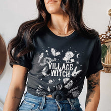 Load image into Gallery viewer, Village Witch T-Shirt (Unisex)-Vegan Apparel, Vegan Clothing, Vegan T Shirt, BC3001-Vegan Outfitters-Small-Black-Vegan Outfitters