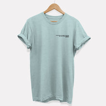Load image into Gallery viewer, You&#39;re Only As Pretty As The Way You Treat Animals - Ethical Vegan T-Shirt (Unisex)-Vegan Apparel, Vegan Clothing, Vegan T Shirt, BC3001-Vegan Outfitters-X-Small-Dusty Blue-Vegan Outfitters