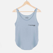 Load image into Gallery viewer, You&#39;re Only As Pretty As The Way You Treat Animals Women&#39;s Festival Tank-Vegan Apparel, Vegan Clothing, Vegan Tank Top, NL5033-Vegan Outfitters-X-Small-Cloudy Blue-Vegan Outfitters