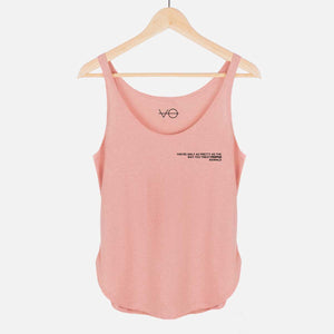You're Only As Pretty As The Way You Treat Animals Women's Festival Tank-Vegan Apparel, Vegan Clothing, Vegan Tank Top, NL5033-Vegan Outfitters-X-Small-Pink Salt-Vegan Outfitters